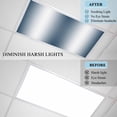 thumbnail image 4 of Ombre Dark Blue Fluorescent Light Covers, Gradient White Abstract Minimalist Stripe Magnetic Light Covers for Ceiling Lights, Fluorescent Ceiling Shade for Classroom Bedroom Office 4x2Ft x 4PCS, 4 of 8