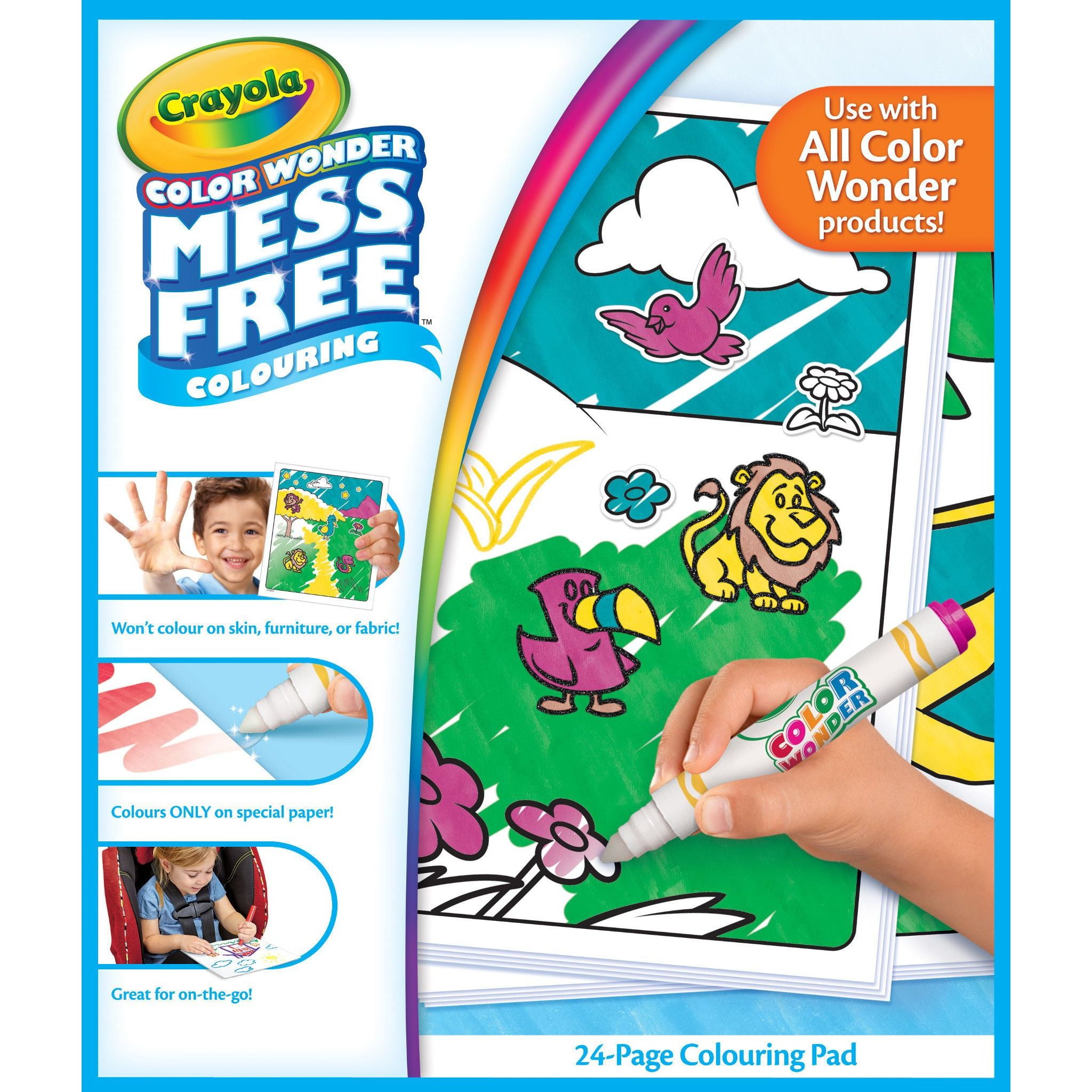 Crayola Color Wonder Art Kit Seascapes, School Supplies, Toddler Coloring Set, 38 Pcs