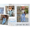 thumbnail image 5 of Chase Secret Women's Ripped Jeans High Waisted Wide Leg Jeans Destroyed Flare Jeans, 5 of 6