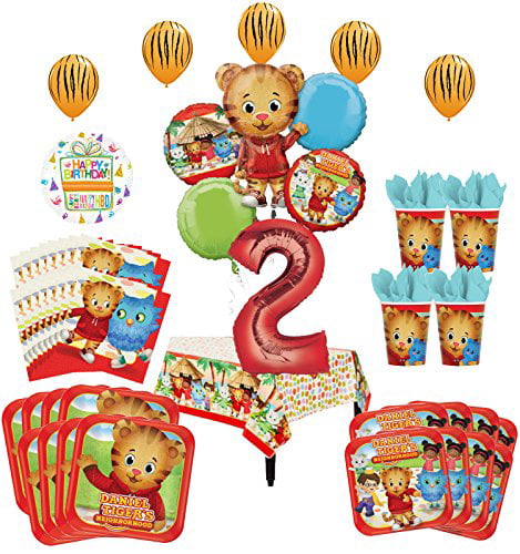 Daniel Tiger Second Birthday Party Balloon Decoration Bundle 2 Year Old Includes 11 Balloons