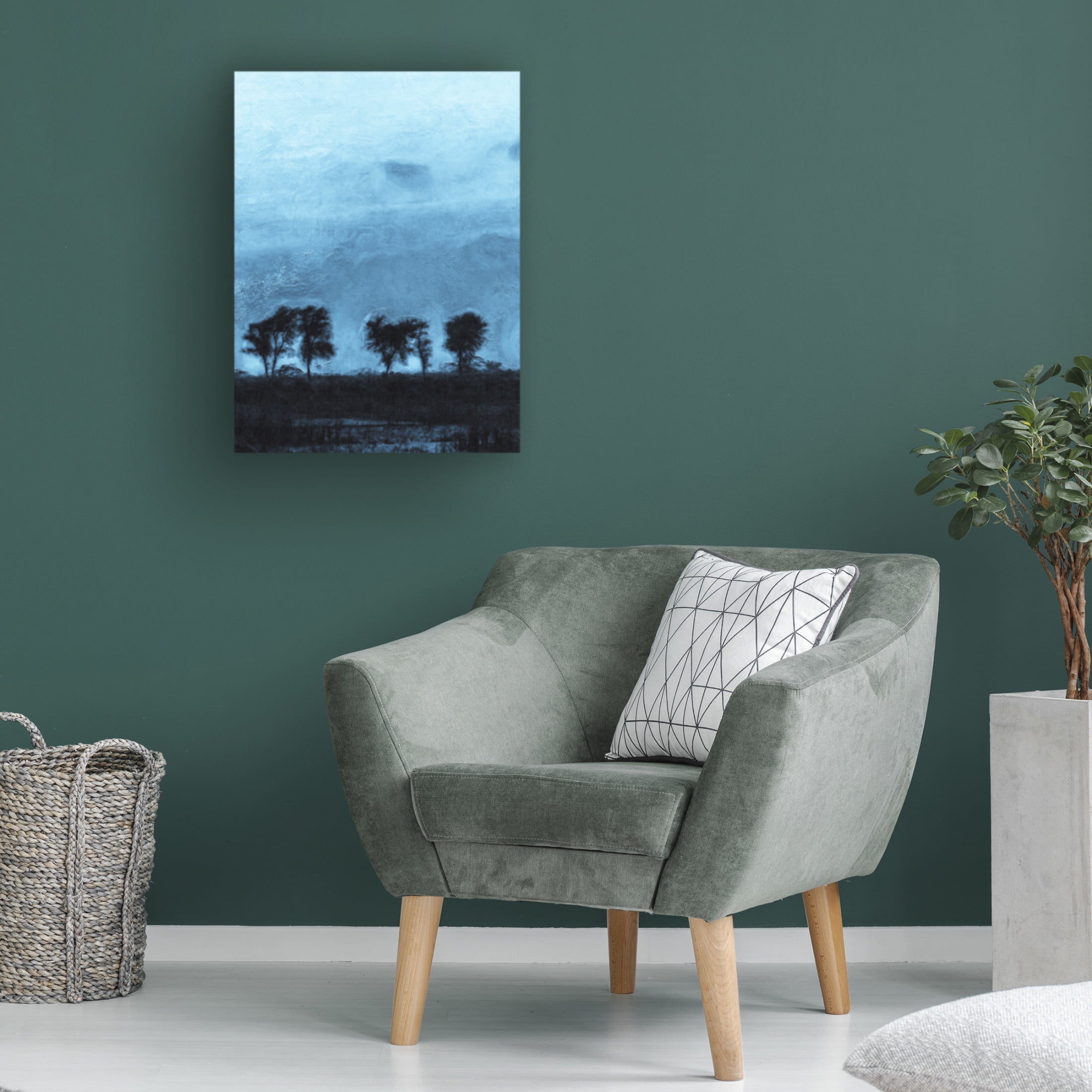 Trademark Fine Art Alonzo Saunders Blue Dawn Horizon II Canvas Wall Art
