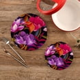 thumbnail image 2 of SKYSONIC Tropical Flower Leaf Pot Holders Trivets, 2 Pcs Heat Resistant Trivets,Vintage Waterlily Cotton Thread Weave Mats for Hot Pads Pans Pot Bowl Teapot for Kitchen Decor, 2 of 7