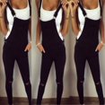 thumbnail image 4 of Women Girl Slim Denim Jeans Pants Overalls Straps Jumpsuit Rompers Trousers, 4 of 5