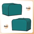 thumbnail image 3 of Zufioo Teal Universal Four Slice Toaster Cover,Quilted Toaster Appliance Dust-proof Cover For Kitchen Small Appliance(Cover only), 3 of 7
