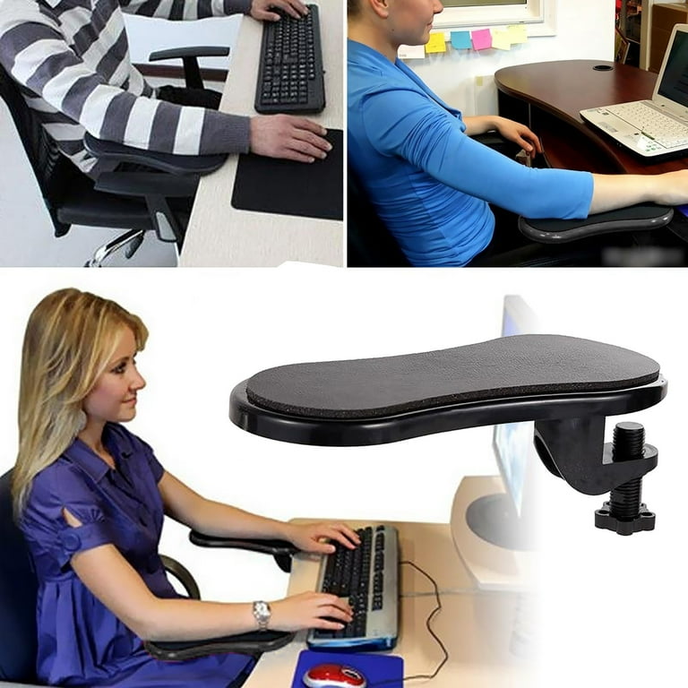 mnjin adjustable armrest bracket of computer desk ergonomic armrest extender black Walmart