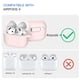 thumbnail image 2 of Funda protectora para AirPods 4 compatible con silicona, color rosa, 2 of 6