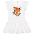 thumbnail image 3 of Inktastic Tiger Head Girls Baby Dress, 3 of 5