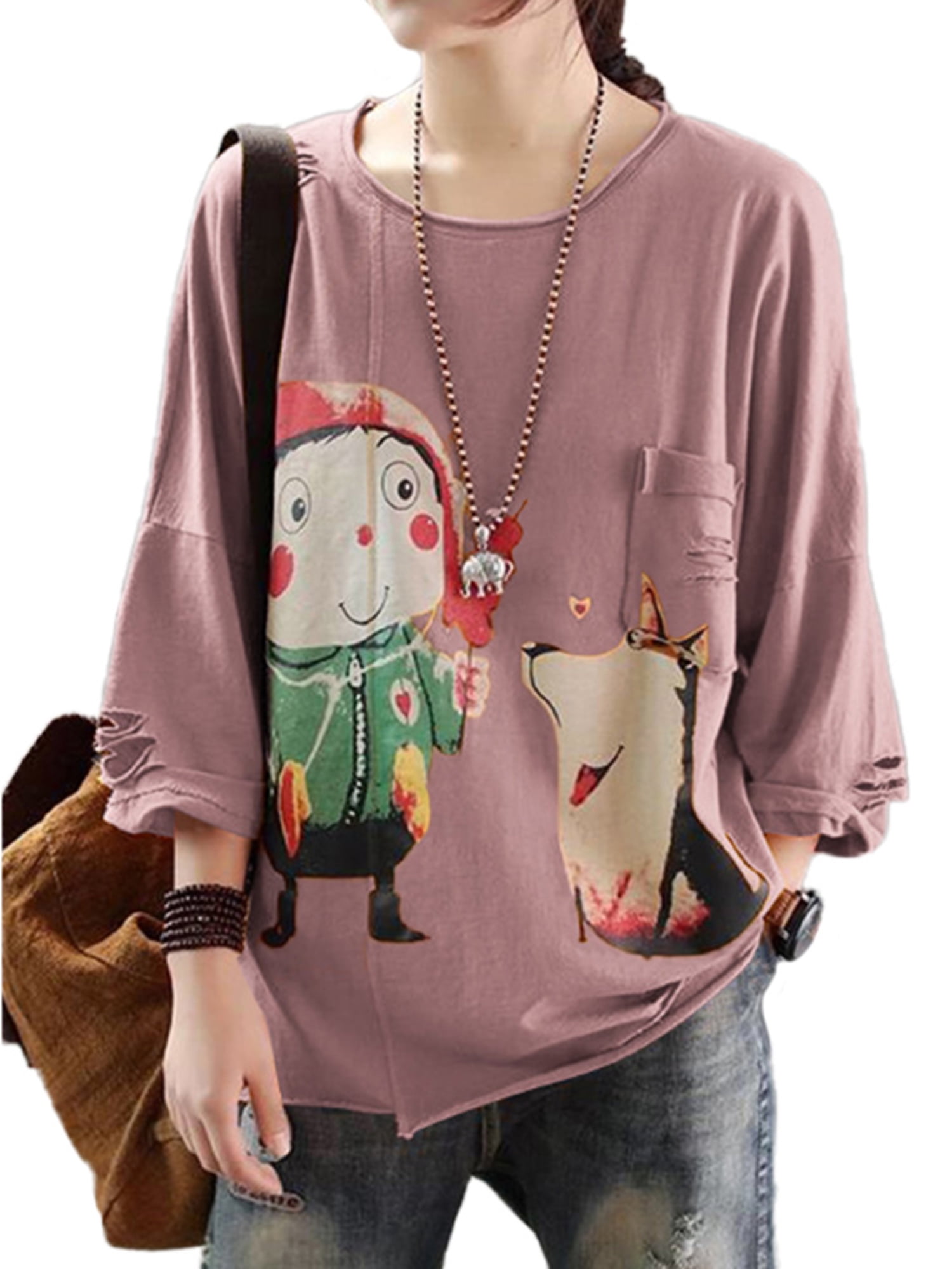 womens plus boho tops