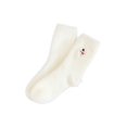 thumbnail image 2 of Women Christmas Fuzzy Embroidered Crew Socks, Soft Fluffy Warm Holiday Sleeping Socks, Cozy Thermal Indoor Socks, Festive Gift Socks for Ladies B, 2 of 5