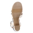 thumbnail image 5 of Time and Tru Women's Pearlescent Bead Block Heel Sandals, 5 of 5