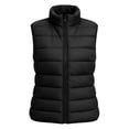 thumbnail image 5 of Aswuknt Womens Puffer Vest Quilted Sleeveless Stand Collar Full Zip Jackst Lightweight Gilet Outerwear For Fall Winter Casual Daily Wear,Layering, 5 of 8