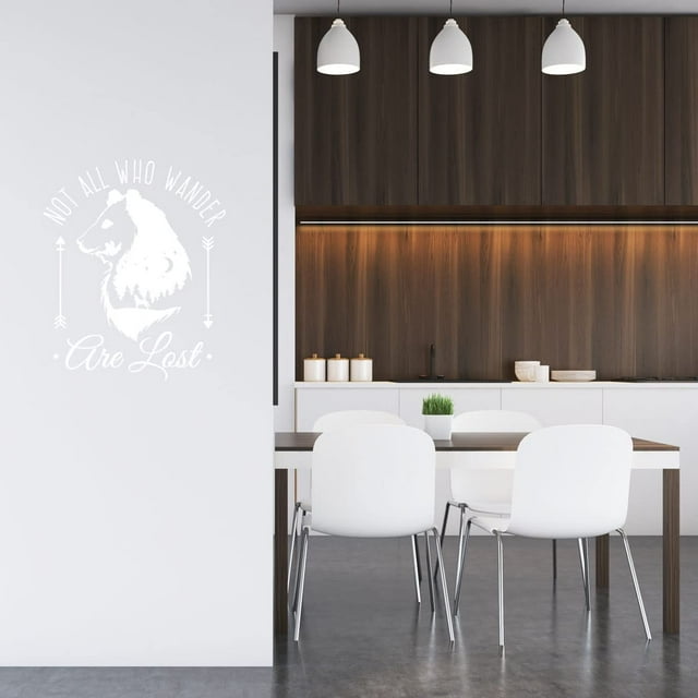 VWAQ Not All Who Wander are Lost Inspirational Wall Decal Motivational Home Decor