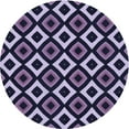 thumbnail image 1 of Ahgly Company Machine Washable Indoor Round Transitional Night Blue Area Rugs, 3' Round, 1 of 7