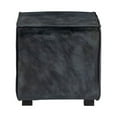 thumbnail image 3 of Linon Merit Leather Upholstered Ottoman in Gray, 3 of 12