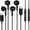 Black 2pack, variant on USB C Headphones Wired,2Pack Type C Wired Earphones USBC Wired Earbuds Noise Cancelling Ear Buds w/ Mic Microphone Remote Control Type C Headphone Compatible with Samsung Android iPad