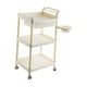 thumbnail image 4 of Carrito rodante de 3 niveles con estante móvil y soporte para maquillaje, carrito multiusos con ruedas 1 cajón, 4 of 9