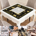 thumbnail image 6 of Golden Mahjong Mat with Rules, 31.5*31.5in Anti Slip American Mahjong Mat for Table, Noise Reduction, Neoprene Mah jongg Mats with Carrying Bag & 3 Dices, Mahjong Set Gift, Board Tile Games Mats, 6 of 7
