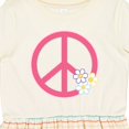 thumbnail image 4 of Inktastic Peace Sign Cute Daisy Flowers Girls Toddler Dress, 4 of 5