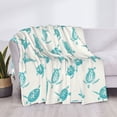 thumbnail image 3 of Rateoe Turtle Pattern Flannel Throw Blanket, Ultra-soft Blanket for Bed, Couch, Car, Hypoallergenic Anti-pilling blanket-60"x50"(Horizontal), 3 of 6