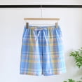 thumbnail image 2 of CHUMUD Men's Cotton Pajama bottoms Lounge Sleep Shorts Soft Comfortable Breathable Pajamas Shorts Plaid Pj Shorts, 2 of 4