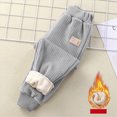 thumbnail image 2 of 6-12 Months Toddler Kids Fall Winter Sweatpants for Boys Fashion Casual Elastic Waist Drawstring Workout Long Pants Teen Boys Loose Comfy Active Pants with Pockets Size 3-12T,Grey, 2 of 5