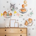 thumbnail image 3 of Un juego de pegatinas de pared, cachorros, nubes, estrellas, decoración de pared para sala de estar, oficina, dormitorio, cocina, pegatinas extraíbles JAMW Sencillez, 3 of 4