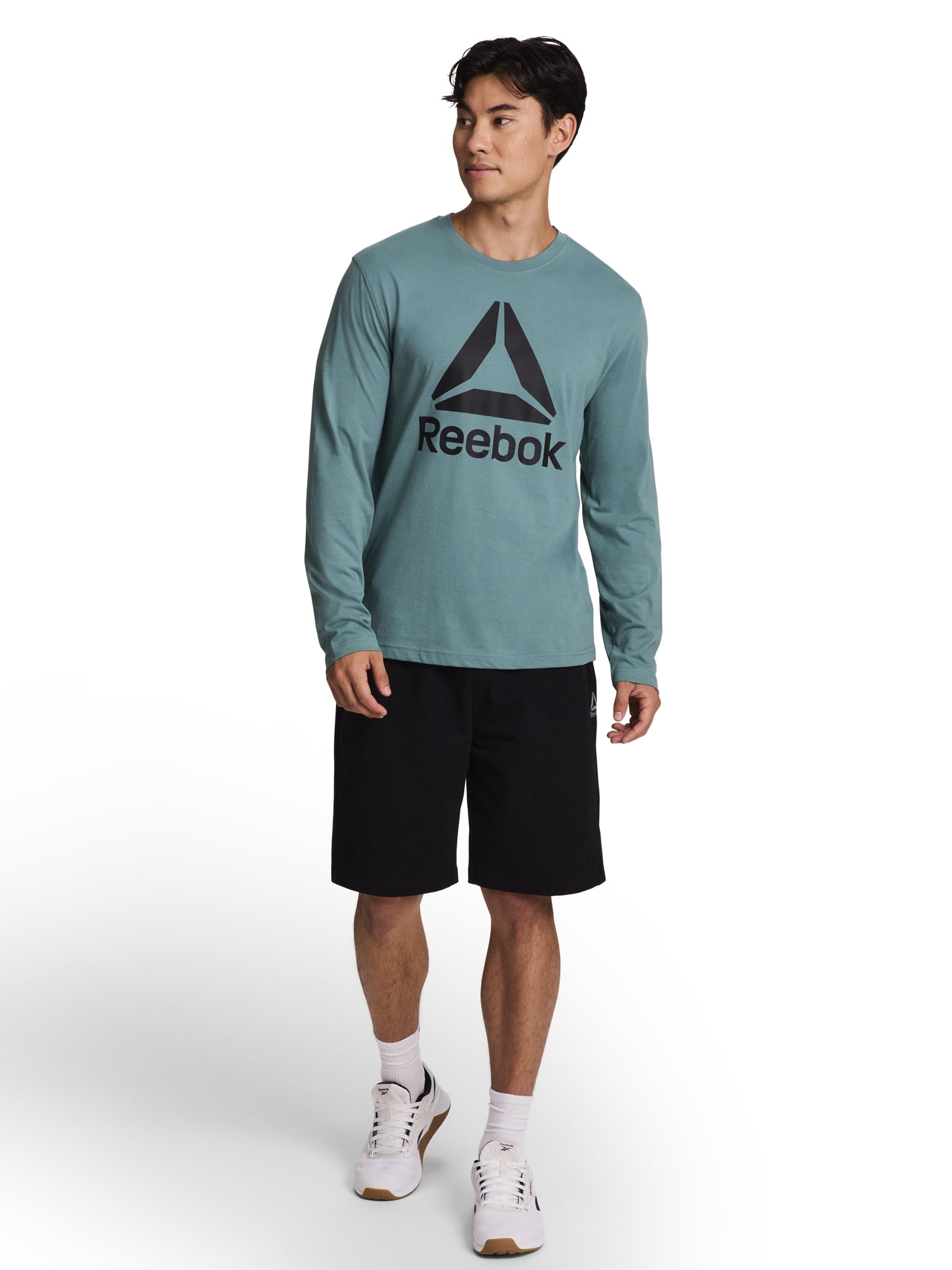 Reebok Men's and Big Men's Core Graphic Long Sleeve Top, Sizes XS-5XL