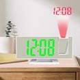 thumbnail image 4 of Reloj Despertador Digital con Espejo LED Sunnimix Modo de Atenuación Automática Snooze Proyección, 4 of 8