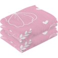 thumbnail image 2 of SKYSONIC 16"x28" Face Hand Towel Set, Pink Flowers Leaves Cotton Washcloths, Quick-Dry Highly Absorbent Bath Towels 2 PCS for Bathroom Ktichen Travel SPA Gym, 2 of 7
