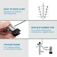 thumbnail image 2 of Funamily 3 Pack Skirt Hangers Space Saving, 5 Tier Metal Short Trouser Pant Women Hanger with Clips, 2 of 7