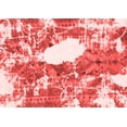 thumbnail image 1 of Ahgly Company Machine Washable Indoor Rectangle Abstract Red Modern Area Rugs, 7' x 9', 1 of 4