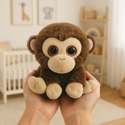 Weigedu Small Plush Monkey Stuffed Animals, 5.9 Inches, Brown