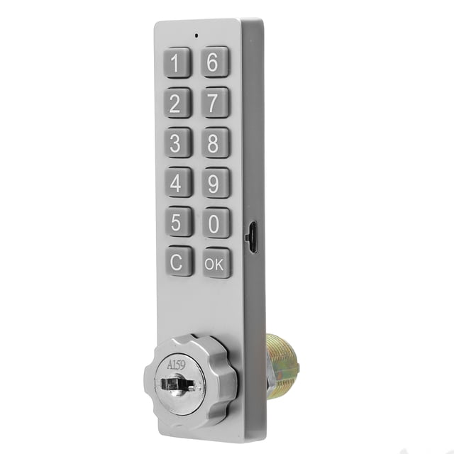 Bloqueo de contraseña Bloqueo de gabinete con teclado Tiempo de espera prolongado Dos formas de desbloquear con accesorio de montaje para archivadores para gabinetes de sauna