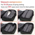 thumbnail image 4 of Vacuum Backpack for Travel Water Resistant , Kabaqoo 60L Expandable Vacuum Compression Bag with Electric Vacuum Pump, TSA Lock, Wet Dry Separation, Gifts, 4 of 9