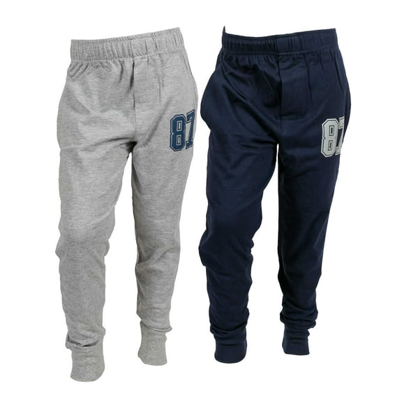 Chopper Club Boys Track Pants Cotton Joggers Pack of 2 Fleece Sweatpants 8-9 Years US10