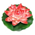thumbnail image 3 of Inteprter 6x Loto falso de apariencia realista, sin riego, sin marchitamiento, para decoración de jardín, estanque, parque y patio Decoración Rosa, 3 of 6