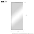 thumbnail image 6 of Full Length Floor Mirror Wall Mounted Rectangle Silver 47"x21", 6 of 9