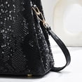 thumbnail image 6 of Stylago Handbags and Purses 2026 Shiny Shoulder Bags for Women Top Handle Leather Crossbody Tote Travel Gift for Ladies Black, 6 of 7