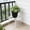 White, variant on Wrought Iron Plant Stand, Single Tier Design, Floor-Standing Flower Pot Rack, Stylish Home Decor Shelf for Displaying Potted Plants Indoors