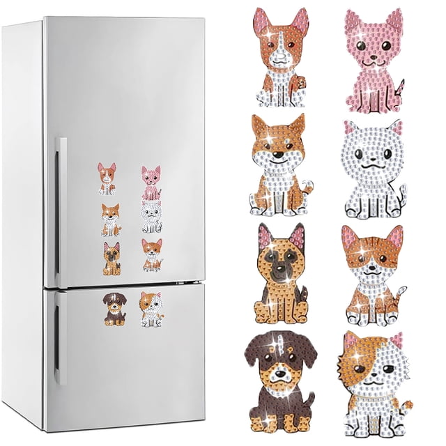 Imanes para nevera Likrtyny 8 Uds forma especial Animal dibujos animados