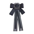 thumbnail image 3 of Estilo retro pajarita collar joyería niñas ropa accesorios ramillete regalo negro Broche Yuyangstore Pajarita Corbata, 3 of 8