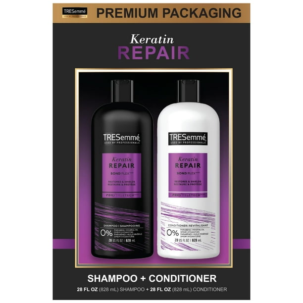Set de champú y acondicionador para tratamiento capilar TRESemmé Keratin