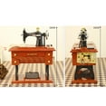 Vintage Music Mini Sewing Machine Style Mechanical Birthday Table Baby