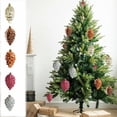 thumbnail image 2 of Christmas JoyMoreHome 8Pcs Christmas Ball Ornaments Pinecone Pendants,Glitters Pinecone Christmas Tree Ornaments Indoor Christmas Decorations for New Year Wedding Party Supplies, 2 of 6
