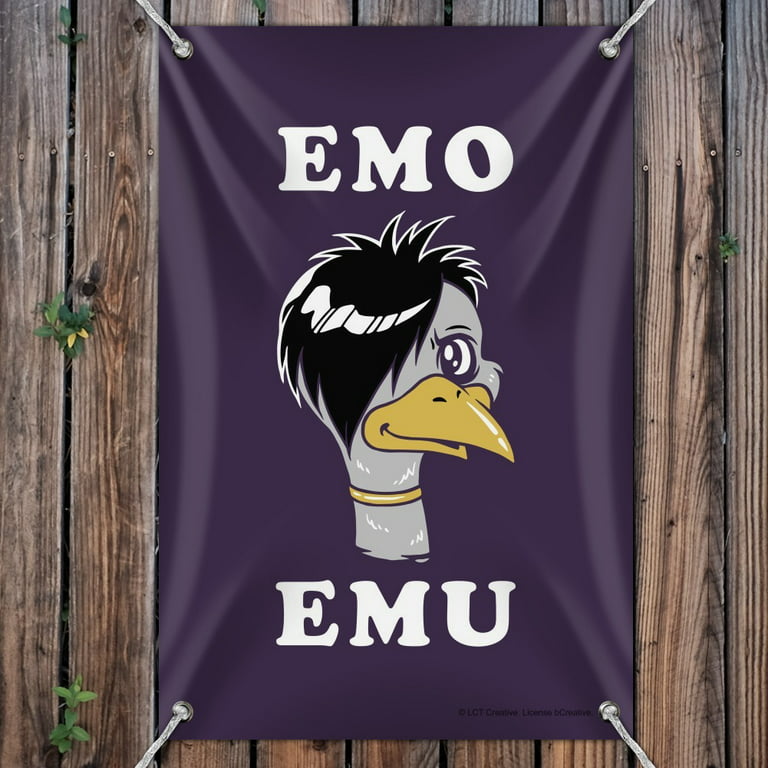Funny Emu Bird Gifts, Funny Emo Music Quote - Emu Bird Gift - Sticker