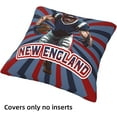 thumbnail image 6 of Football Throw Pillow Covers American Sport Team Decor Cushion Case Decoration Set of 4 Pillowcases Football Style Pillows Gifts for Football Lovers Fan for Sofa Bed Couch Car 16"X16", 6 of 6