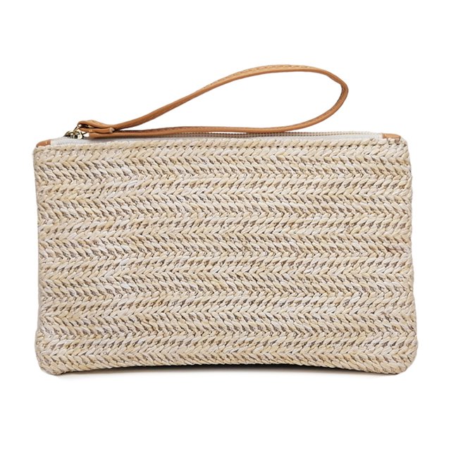 Jusqu'à 65 % de Réduction Sac à Main Mode Été pour Femmes Forme Seau Tissage Solide