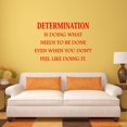 thumbnail image 1 of VWAQ Determination Wall Decal is Doing What Needs to be Done Quote Home and Office Wall Decor, 1 of 1
