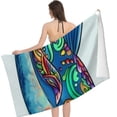 thumbnail image 2 of PHYHOO Colourful Cute Microfiber Beach Towel for Adult Quick Dry Sand Free Lightweight Oversized Ultra Soft Skin-Friendly Swim Pool Travel Picnic Shower Bath Towel Blanket 30x60in, 2 of 8