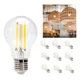 thumbnail image 1 of Lampara Foco Vintage Led Ahorrador E27 A60 10w 6500k 10pcs Blanco Frío, 1 of 6